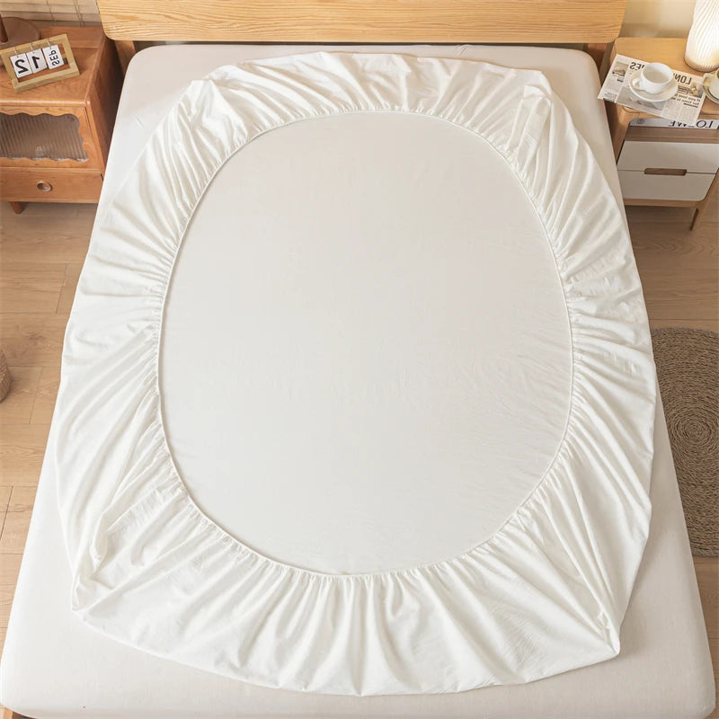 Pure Cotton Fitted Bed Sheets Cover Single Piece Cotton Bed Bed Sheets Dust Cover All-Inclusive Mattress Protector Cover 2025 New Model Universal for All Seasons