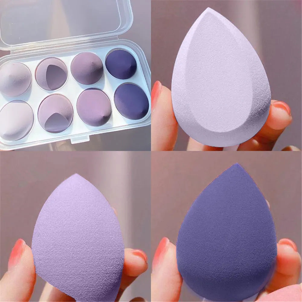 4pcs/bag Fashion Make up Blender Cosmetic Puff Makeup Sponge Foundation Powder Sponge Beauty Tool Makeup Tool Accessories