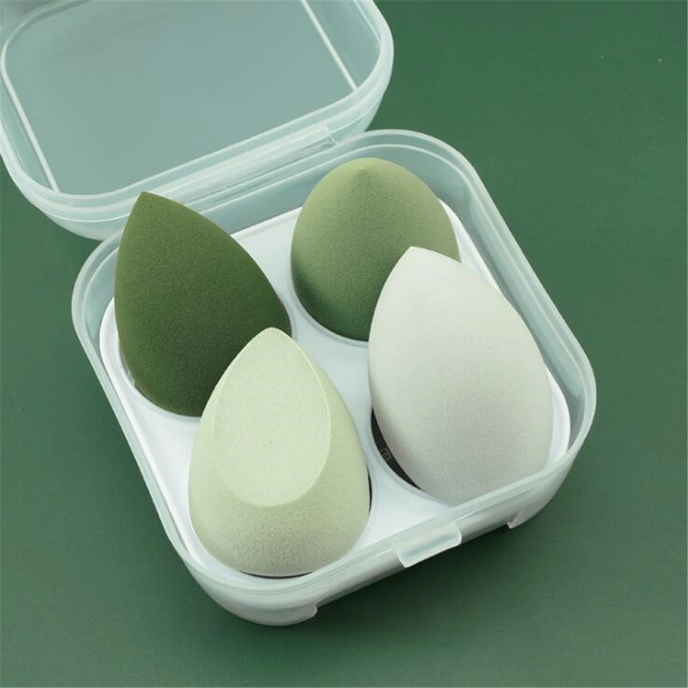4pcs/bag Fashion Make up Blender Cosmetic Puff Makeup Sponge Foundation Powder Sponge Beauty Tool Makeup Tool Accessories