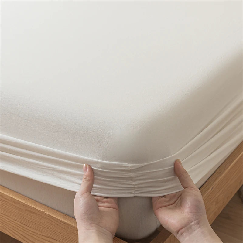 Pure Cotton Fitted Bed Sheets Cover Single Piece Cotton Bed Bed Sheets Dust Cover All-Inclusive Mattress Protector Cover 2025 New Model Universal for All Seasons