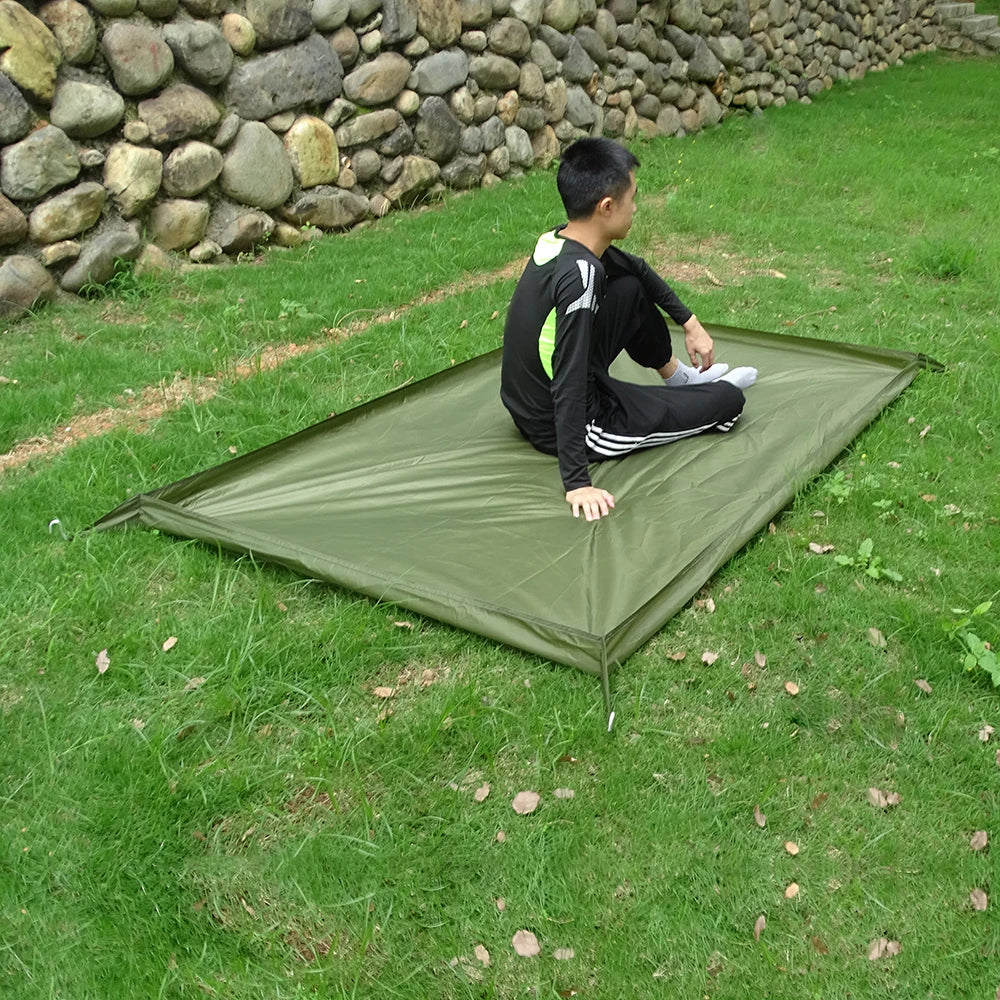 Ultralight Tent Footprint Bathtub 3D Picnic Mat Outdoor Camping Waterproof Ground Sheet 2.1x1.2