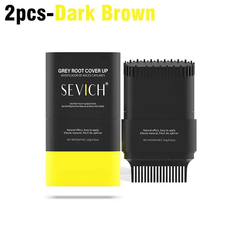 3 Colors Portable Hair Dye Stick 15g Waterproof Hairline Root Concealer Stick Disposable Instant Grey Coverage Hair Coloring Pen