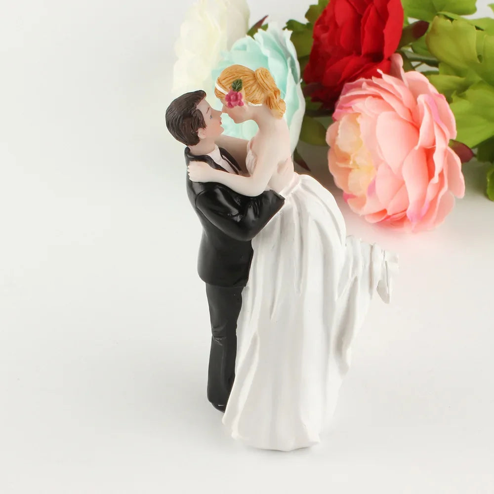 New Cake Toppers Dolls Bride and Groom Figurines Funny Wedding Cake Toppers Stand Topper Decoration Supplies Marry Figurine
