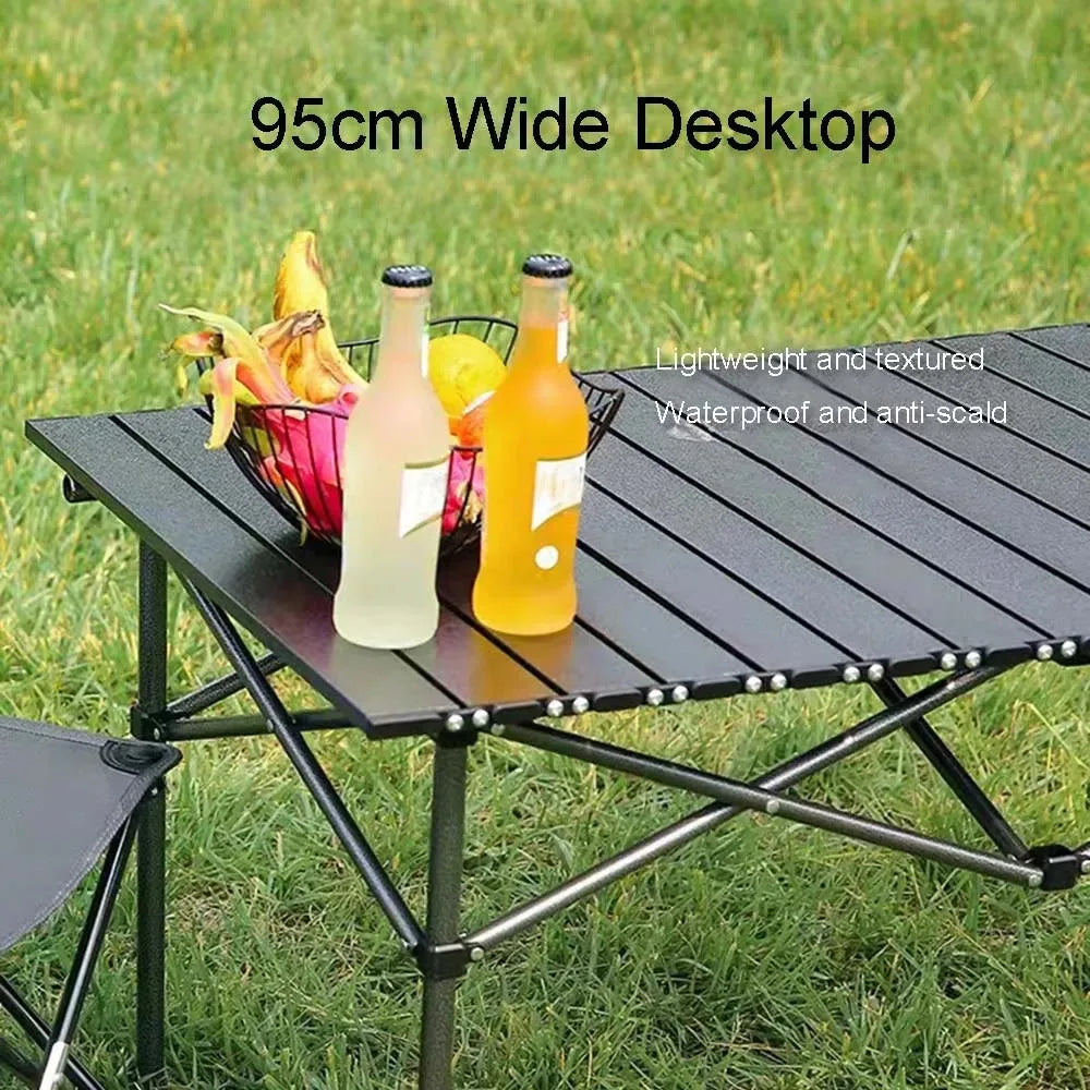 Coffee Tables Outdoor camping Portable aluminum alloy folding table detachable panel barbecue table mobile kitchen picnic table