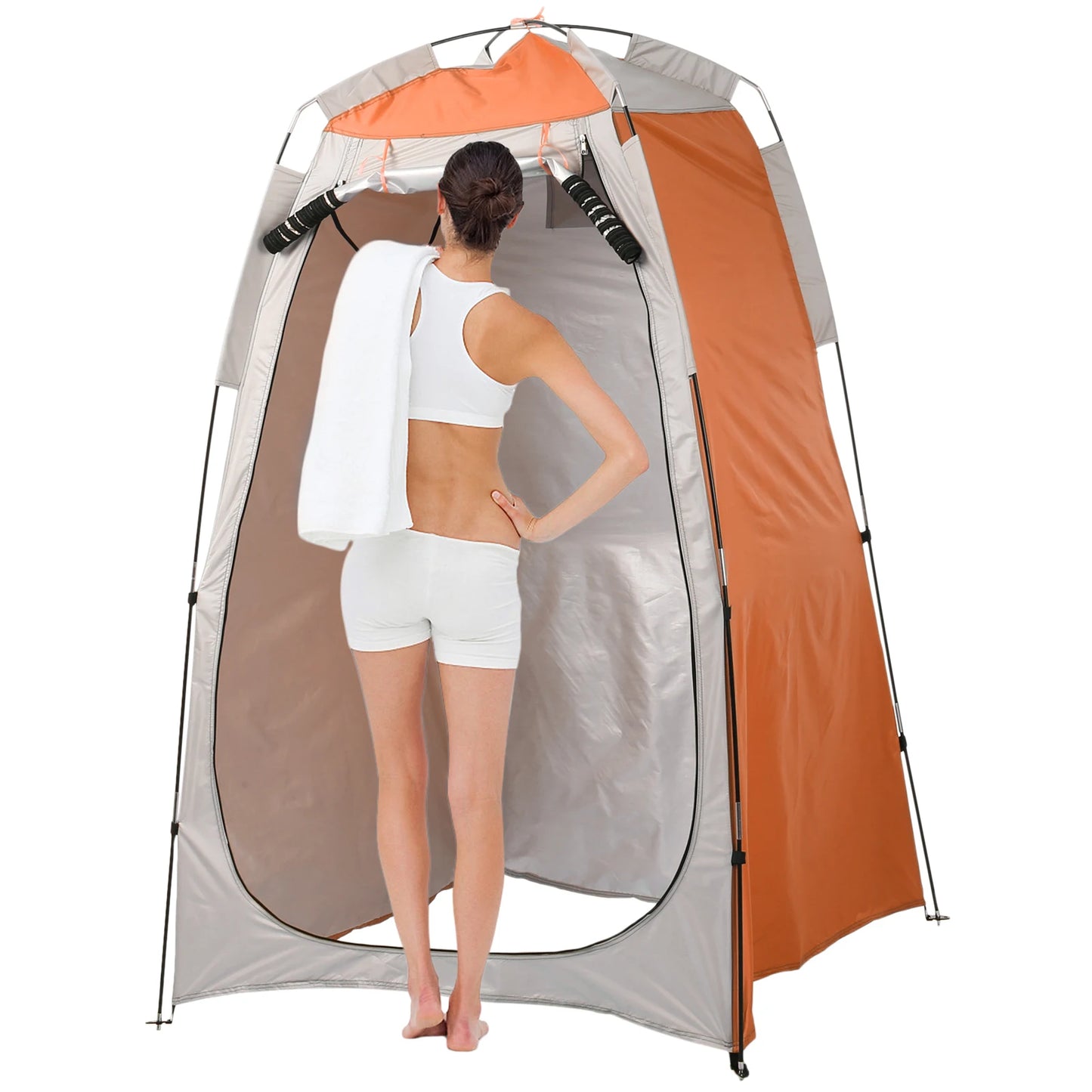 Privacy Shelter Tent Portable Outdoor Camping Beach Shower Toilet Changing Tent Sun Rain Shelter with Window