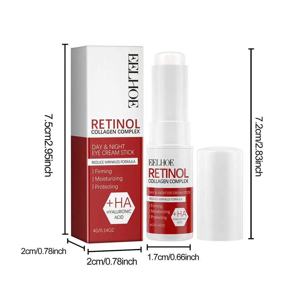 Retinol Eye Cream Stick Repair Dry Rough Eye Hydration Moisturizing Brightening Anti Aging Reduce Fine Line Anti Wrinkle Eye Car