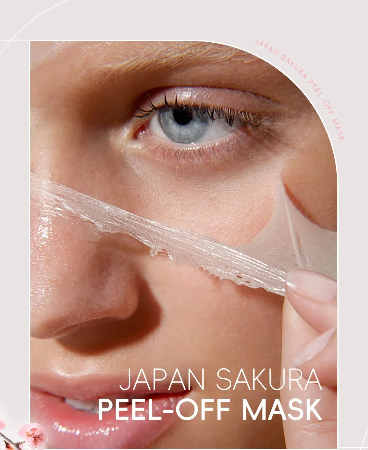 1/2count Japan Sakura Peel-Off Mask 50g Deep Cleansing Cosmetic Residues, Balance Skin Tone, Hydrate & Delicate Skin