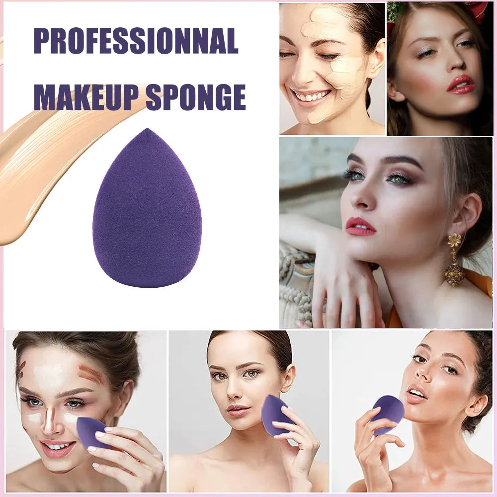 4pcs/bag Fashion Make up Blender Cosmetic Puff Makeup Sponge Foundation Powder Sponge Beauty Tool Makeup Tool Accessories