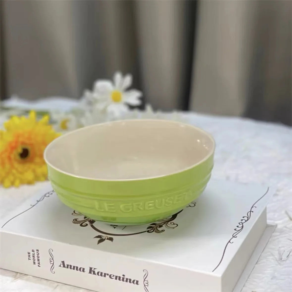 French Cool Rainbow 12cm 15cm 20 Bowl Set Ceramic Stoneware Rice Bowl Kitchen Household Utensils 6-Piece Set High-End Gift