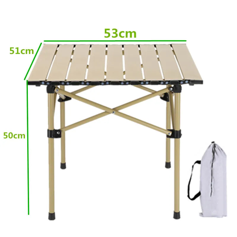 Coffee Tables Outdoor camping Portable aluminum alloy folding table detachable panel barbecue table mobile kitchen picnic table