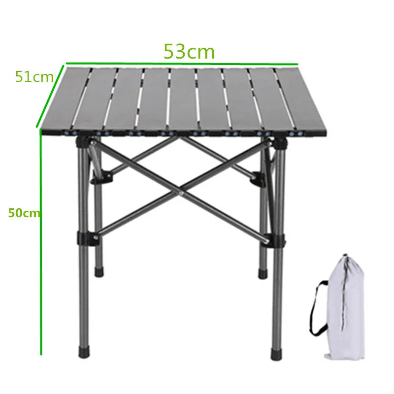 Coffee Tables Outdoor camping Portable aluminum alloy folding table detachable panel barbecue table mobile kitchen picnic table