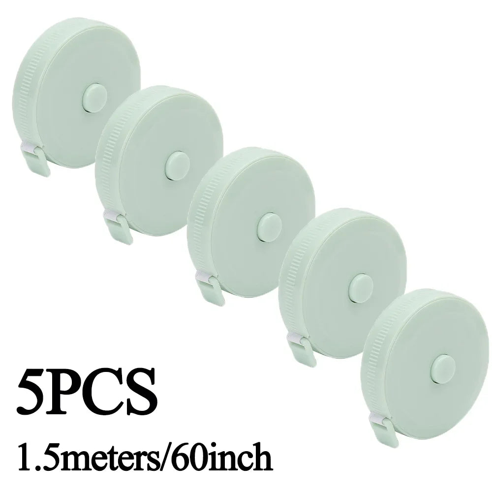 Double Scale Ruler Plastic Roll Tape Mini Tape Measure Accurate Measurement for Weight Loss Body Measurement Sewing Tailor Craft