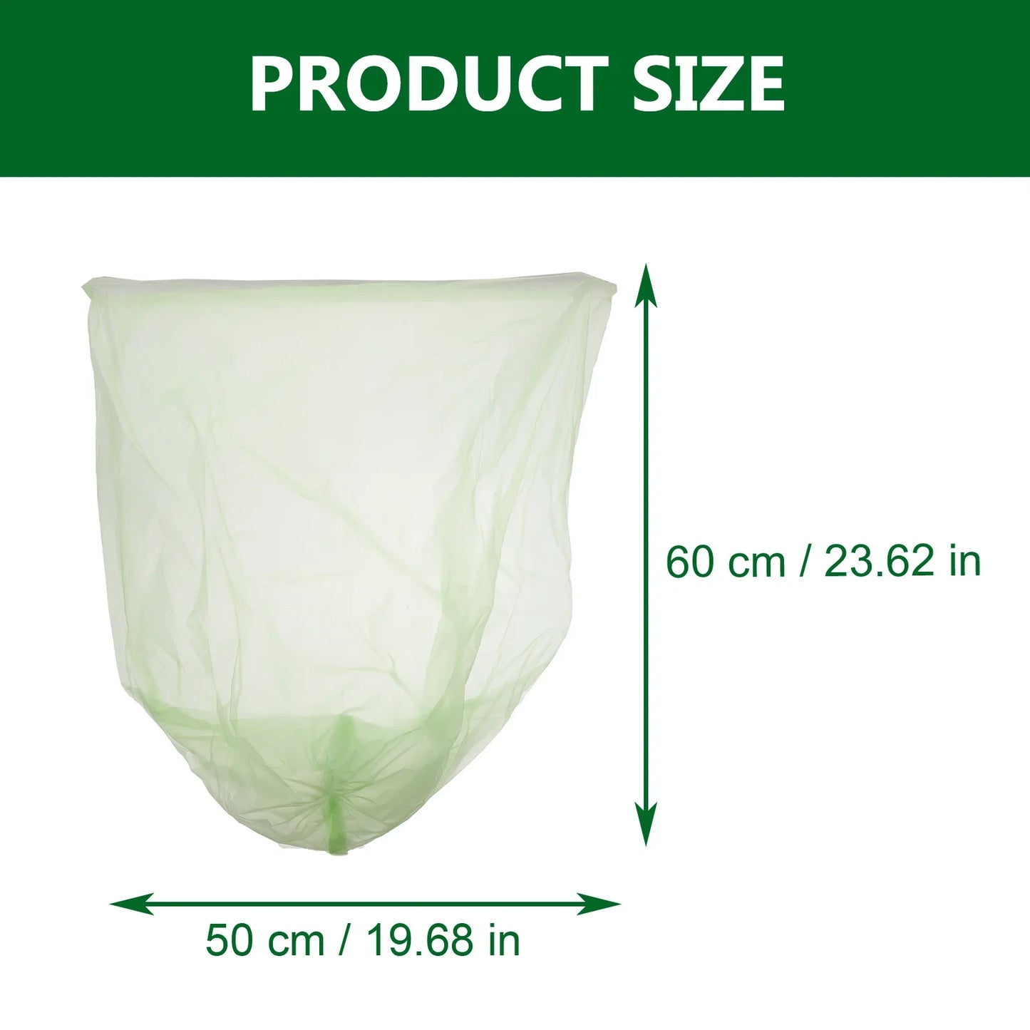 100 Pcs Biodegradable Kitchen Garbage Bags Trash Compost Compostable Disposable Classified