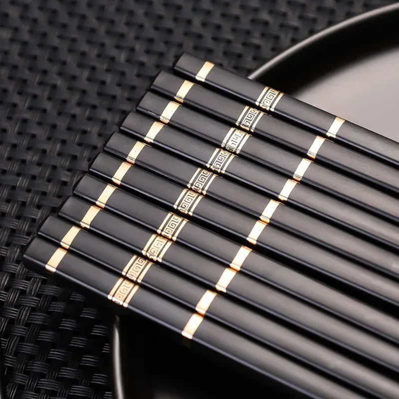 10/2PCS Reusable Sushi Chinese Chopsticks Korean Chopsticks Non-slip Chop Sticks Kitchen Dining Tableware Cutlery Set Accessorie
