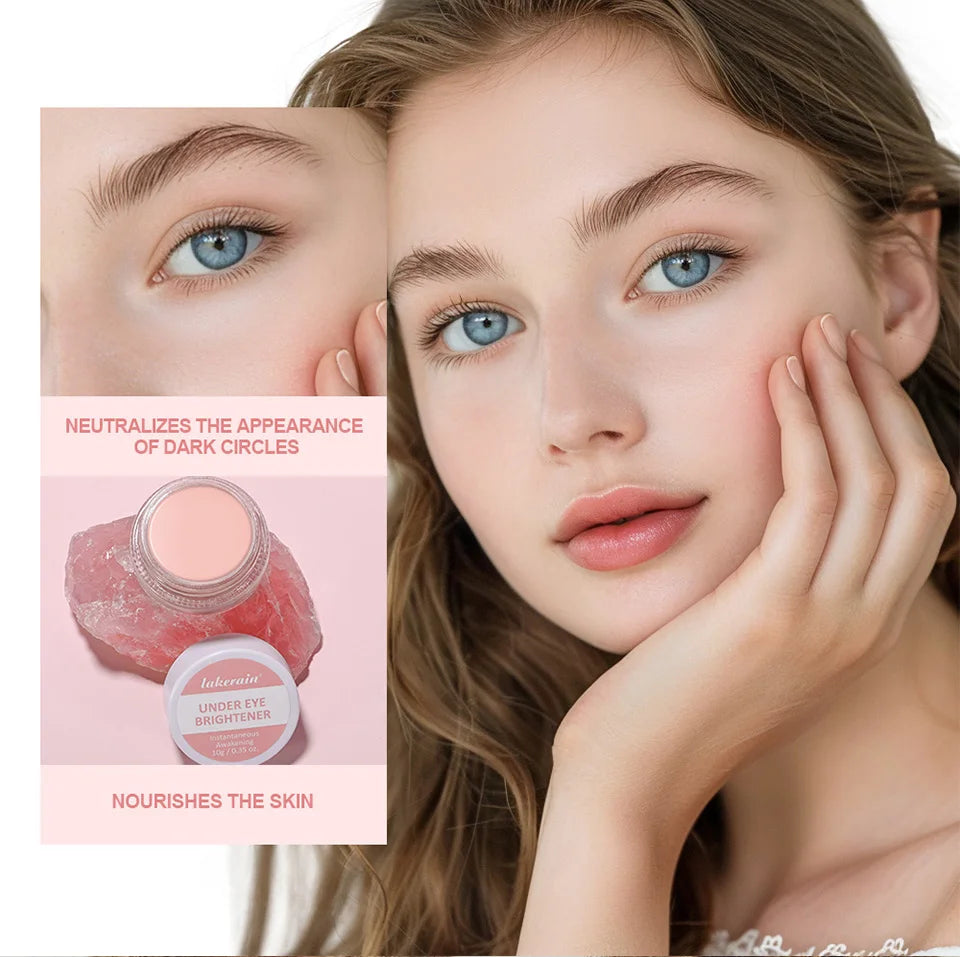 Under Eye Brightener with Hyaluronic Acid&Shea Butter Hide&Brighten Dark Circles Eye Brightener Nourishes Eye Skin, Cruelty-Free
