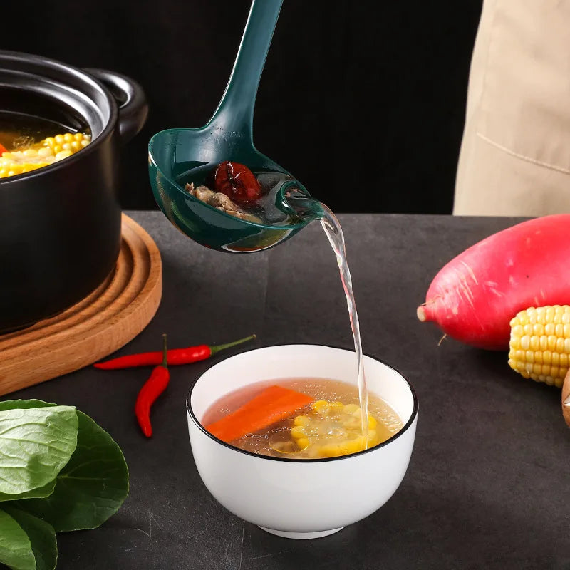 Long Handle Kitchen Filter Spoon Colander Oil Soup Separator Tablespoons creative Tableware Hot Pot Skimmer Scoop with Holes