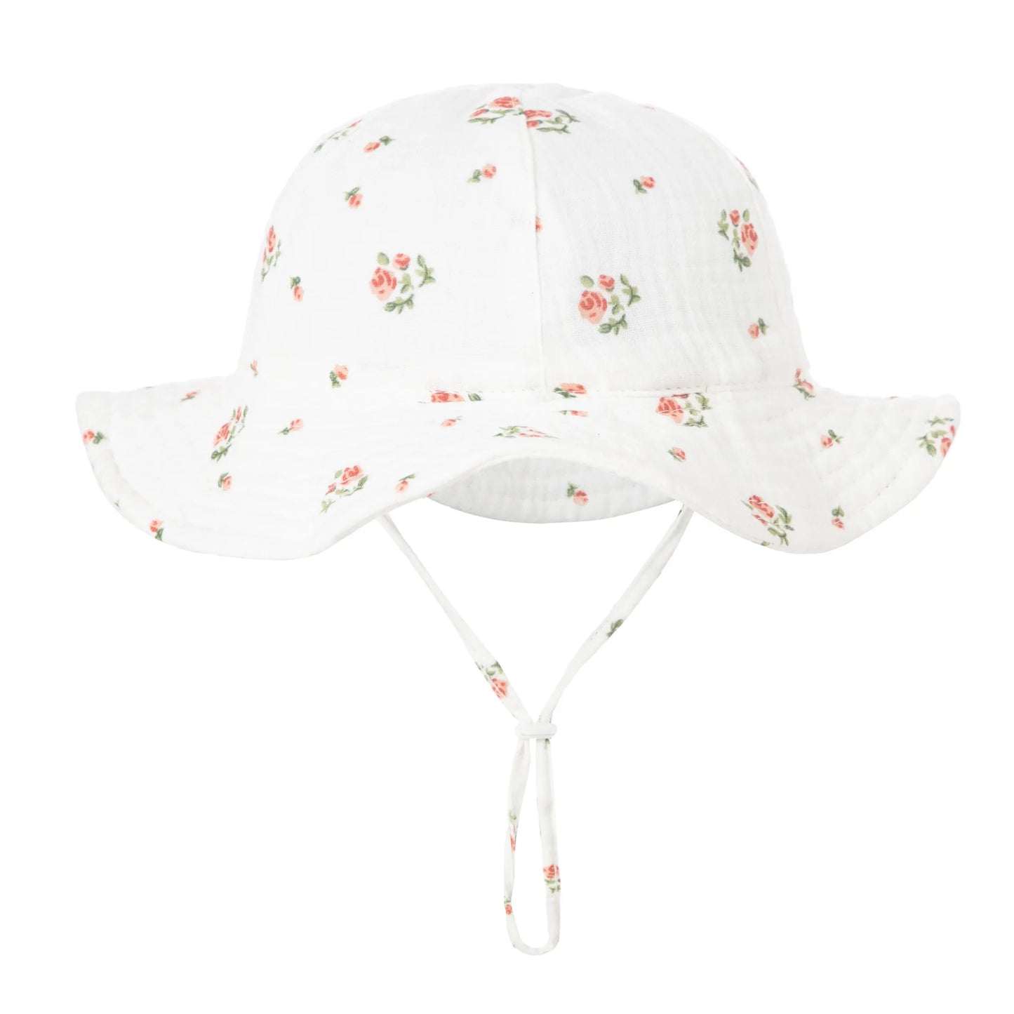 Baby Cotton Bucket Hat New Children Sunscreen Outdoor Caps Boys Girls Print Panama Hat Unisex Beach Fishing Hat For 3-12 Months