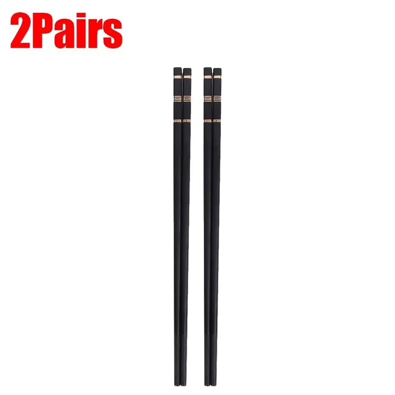 10/2PCS Reusable Sushi Chinese Chopsticks Korean Chopsticks Non-slip Chop Sticks Kitchen Dining Tableware Cutlery Set Accessorie