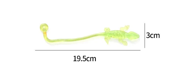 20Pcs Fun Colorful Lizard Sticky Retractable Toys for Kids Birthday Party Favors Baby Shower Pinata Fillers Halloween Party Gift