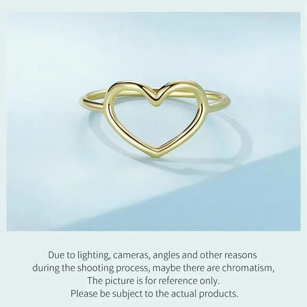 Exquisite 925 Sterling Silver Heart Rings For Women - Romantic Statement Jewelry