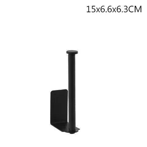 Stainless Steel Paper Towel Holder Self Adhesive Kitchen Roll Paper Holder No Punching Kitchen Bathroom Lengthen Storage Rack