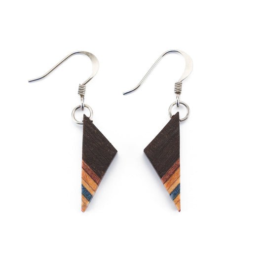 Soni Handmade Skateboard Wooden Earrings-0