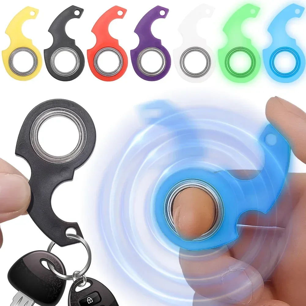 Spinner Stress Toy Keychain Fidget Ring-2