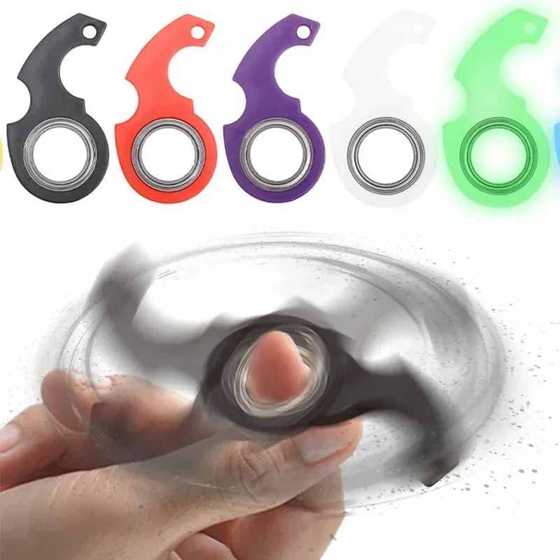 Spinner Stress Toy Keychain Fidget Ring-3