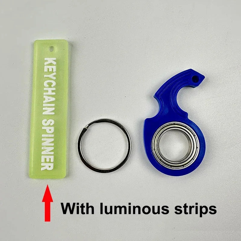 Spinner Stress Toy Keychain Fidget Ring-7