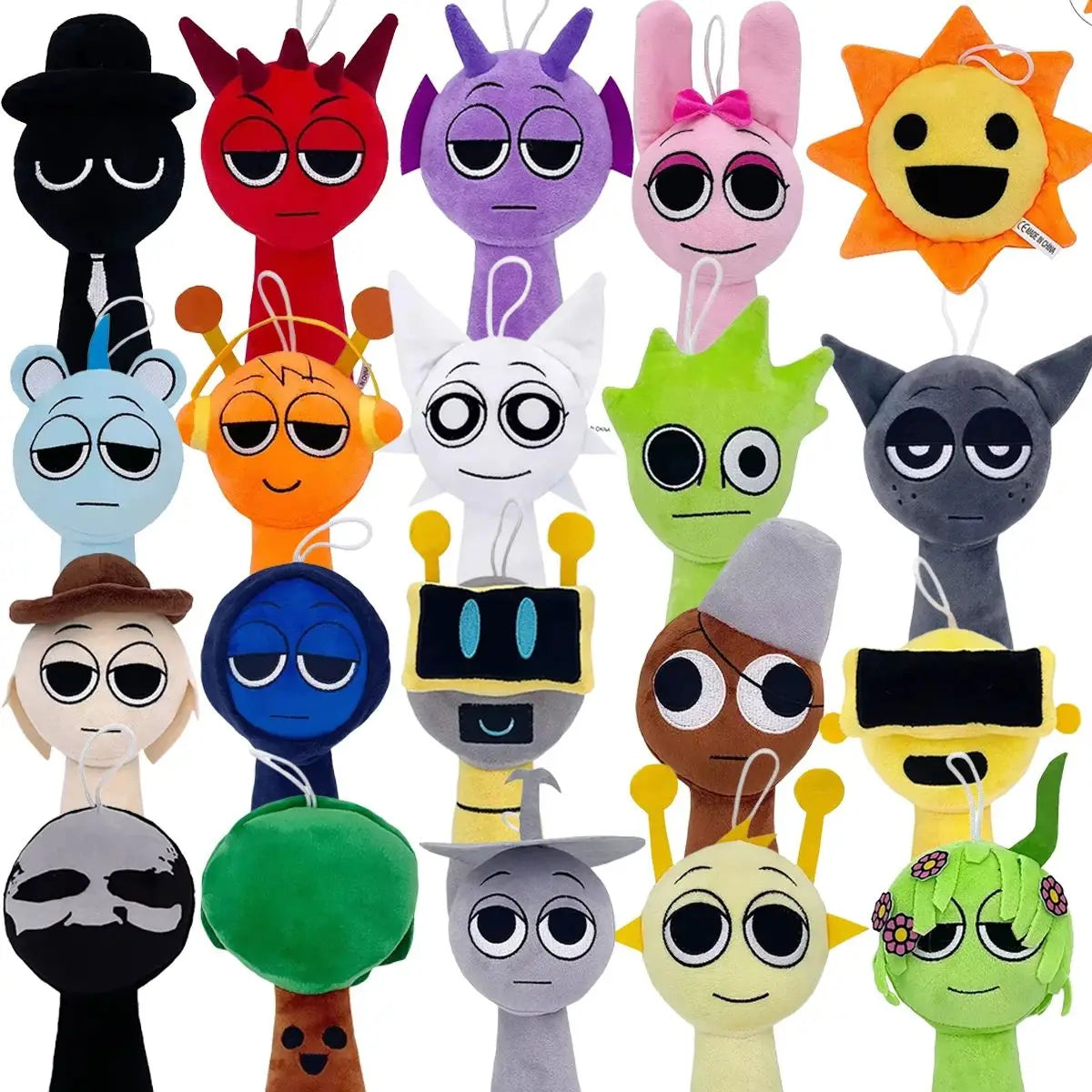 Sprunki Plush Horror Game Stuffed Toy for Kids-0