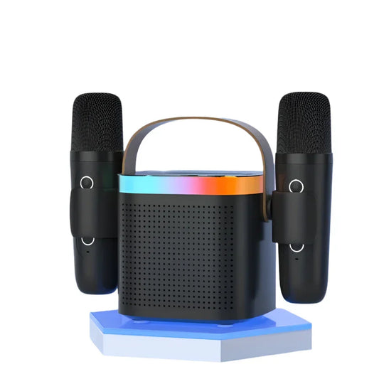 Portable Bluetooth Karaoke Speaker System with Microphones-0