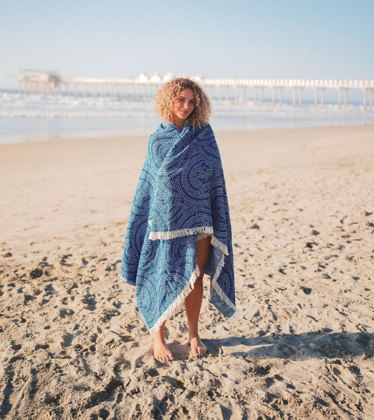 CIRCLES TURKISH COTTON THROW-0