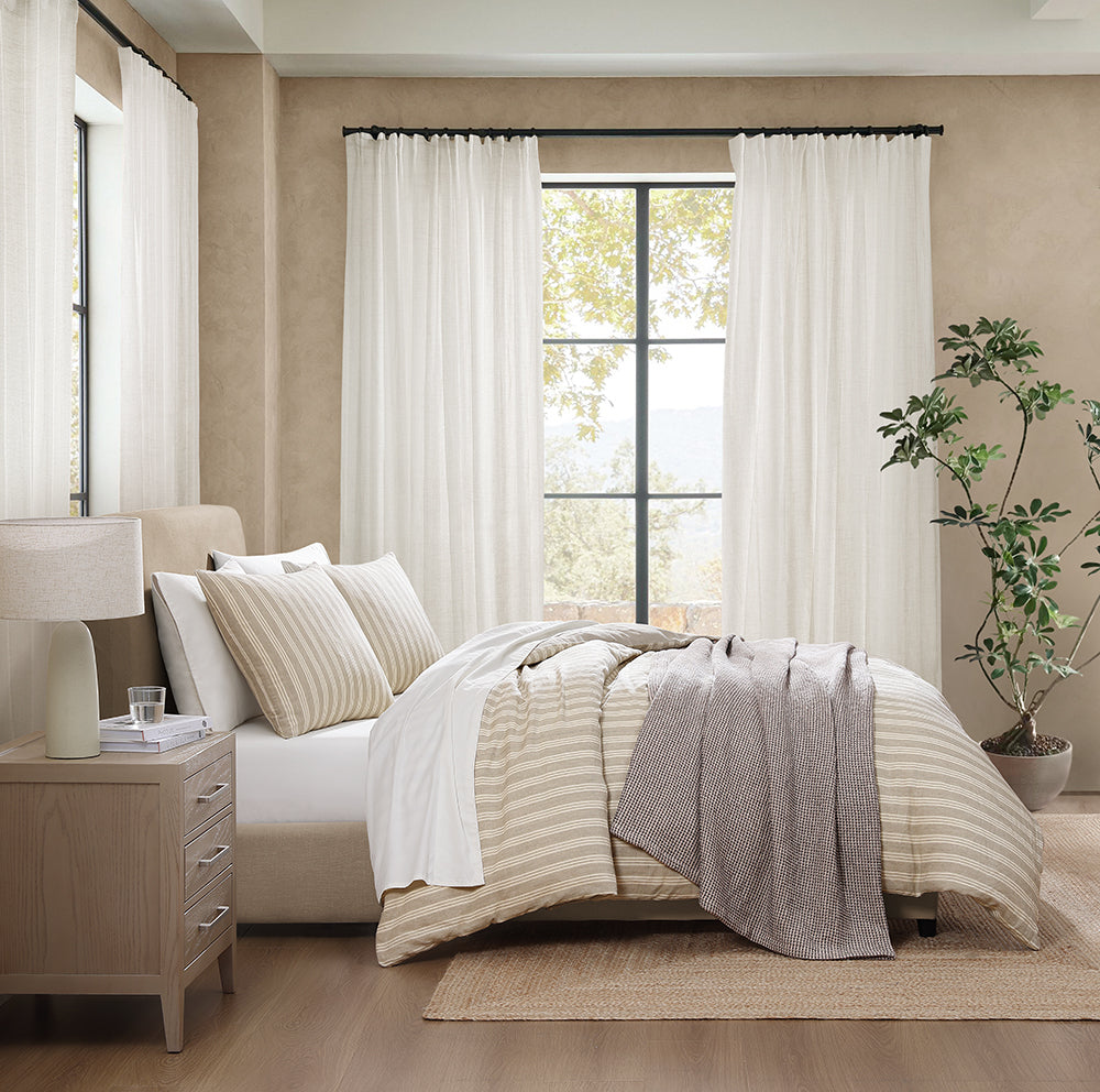 Organic Washed Waffle Blanket-1