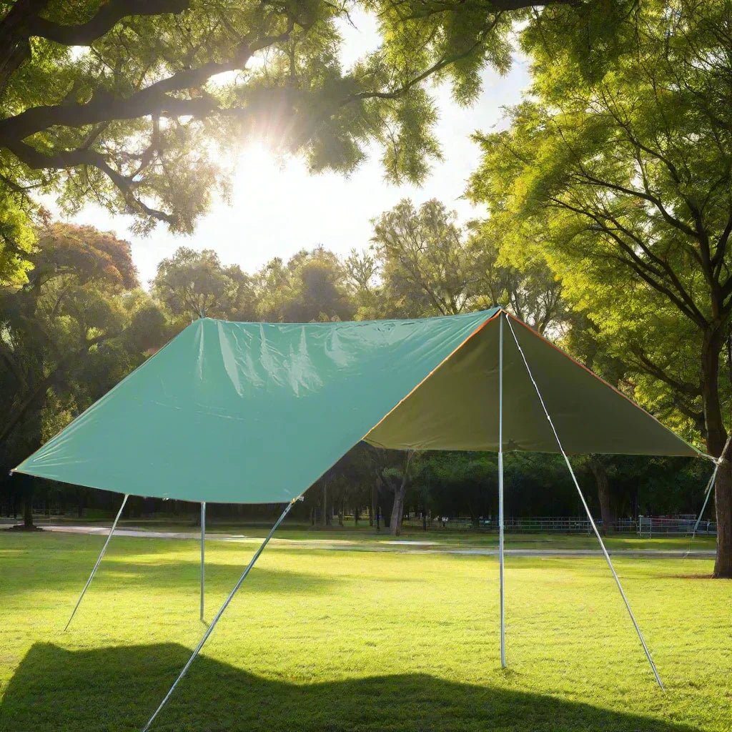 Ultralight Outdoor Waterproof Awning Sun Shade (Green)-1