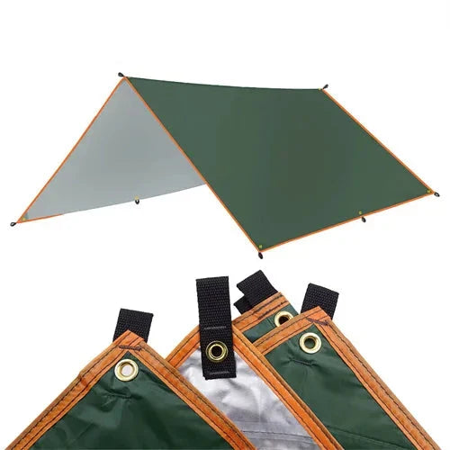 Ultralight Outdoor Waterproof Awning Sun Shade (Green)-0