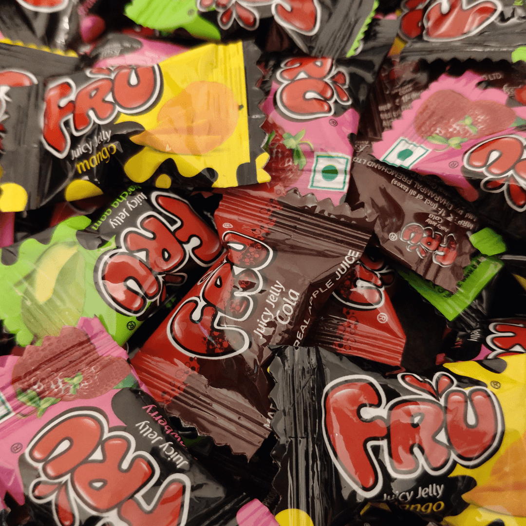 FRU Juicy Jelly Assorted - Vegetarian -Pack Of 20-0