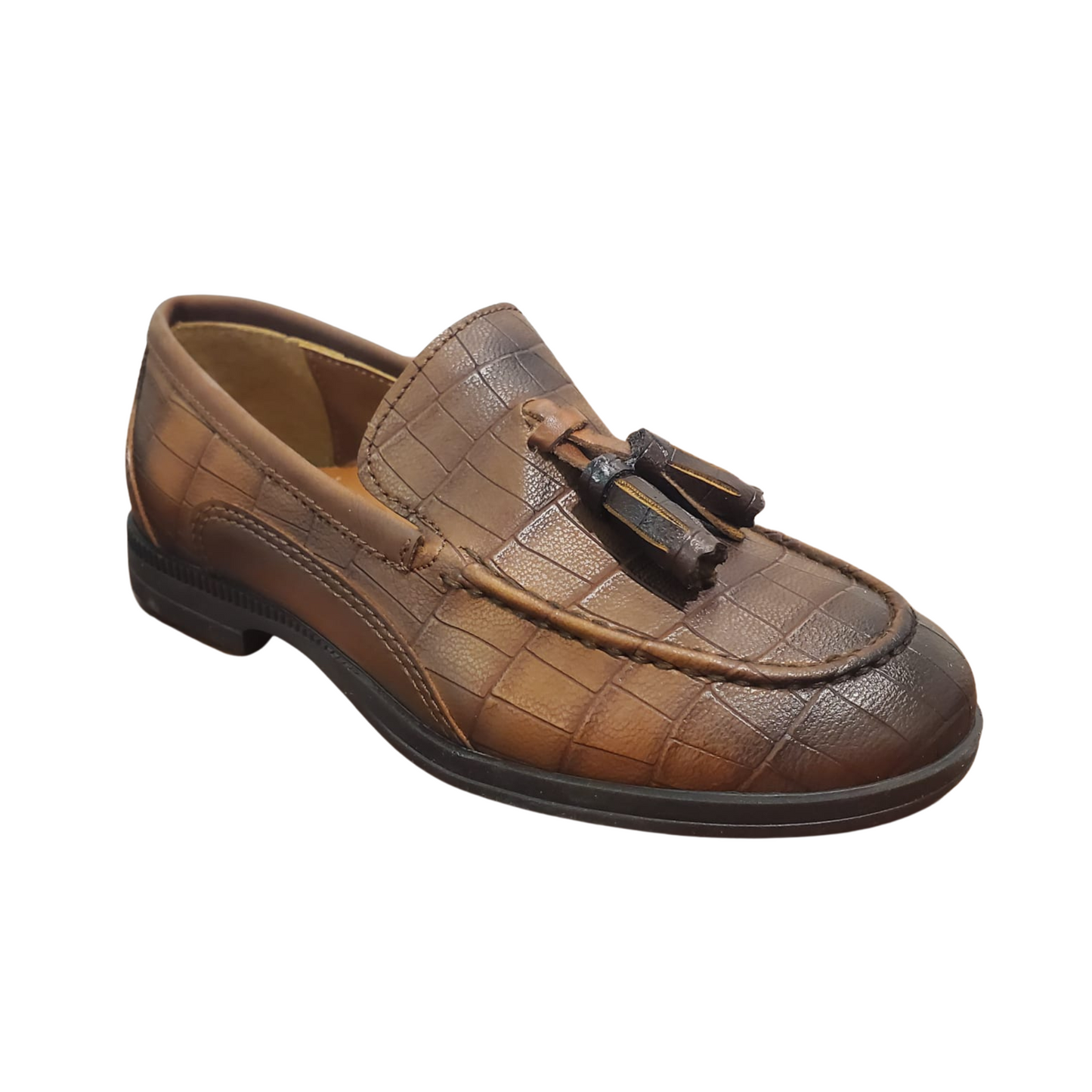 Leather Croco Loafer-1