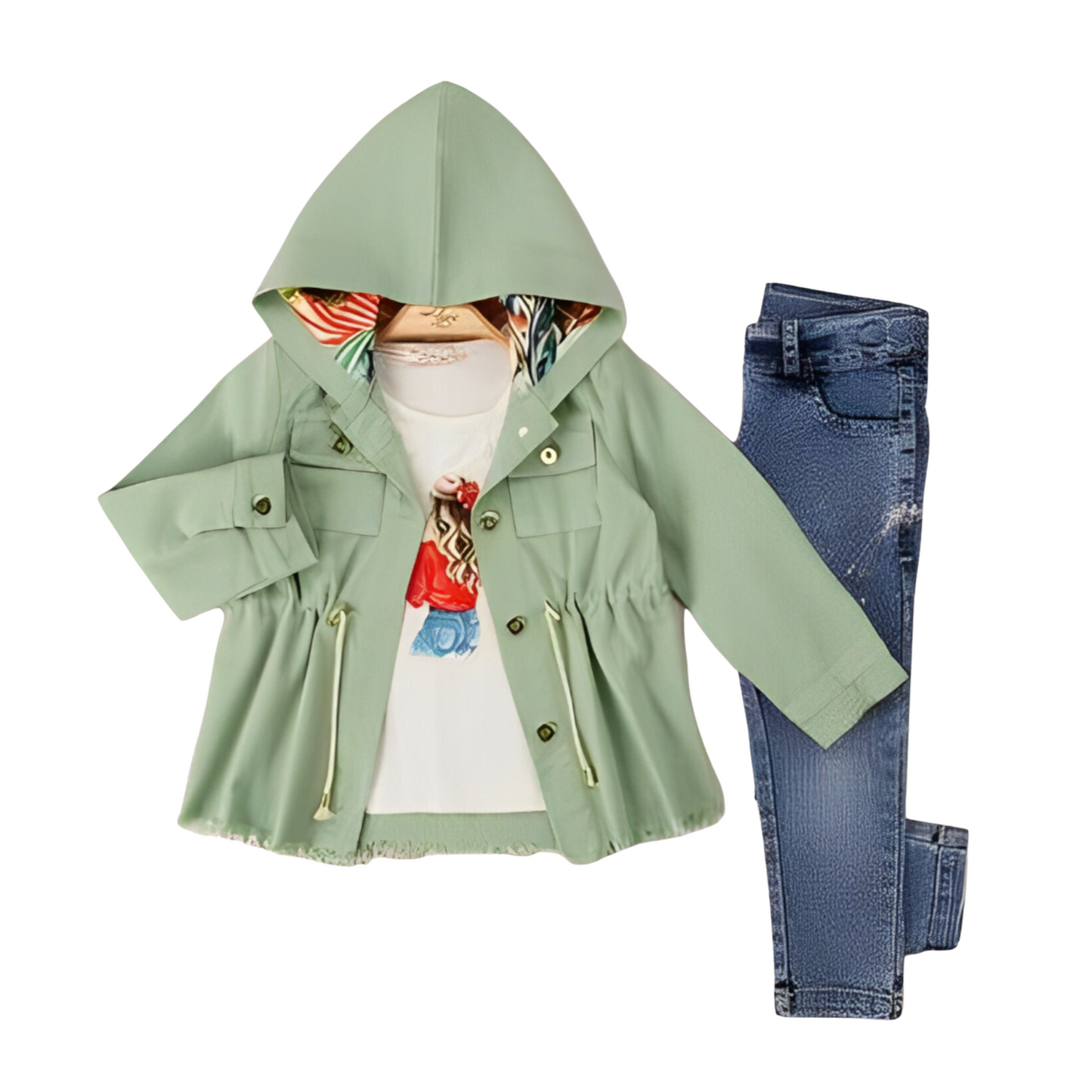 Spring South Girls Casual Set-0