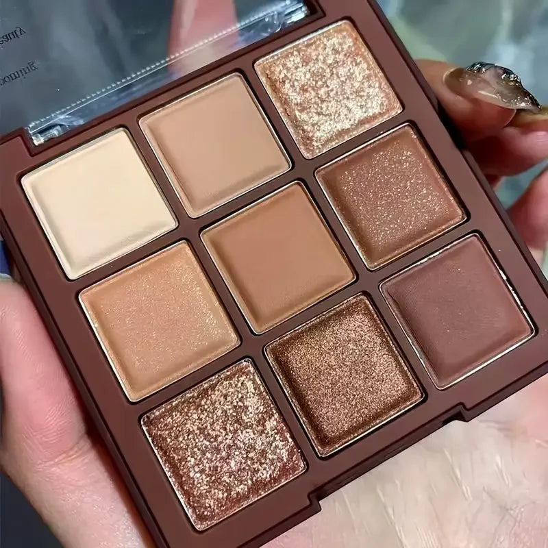 Urbancy 9 Color Chocolate Eyeshadow Palette-1
