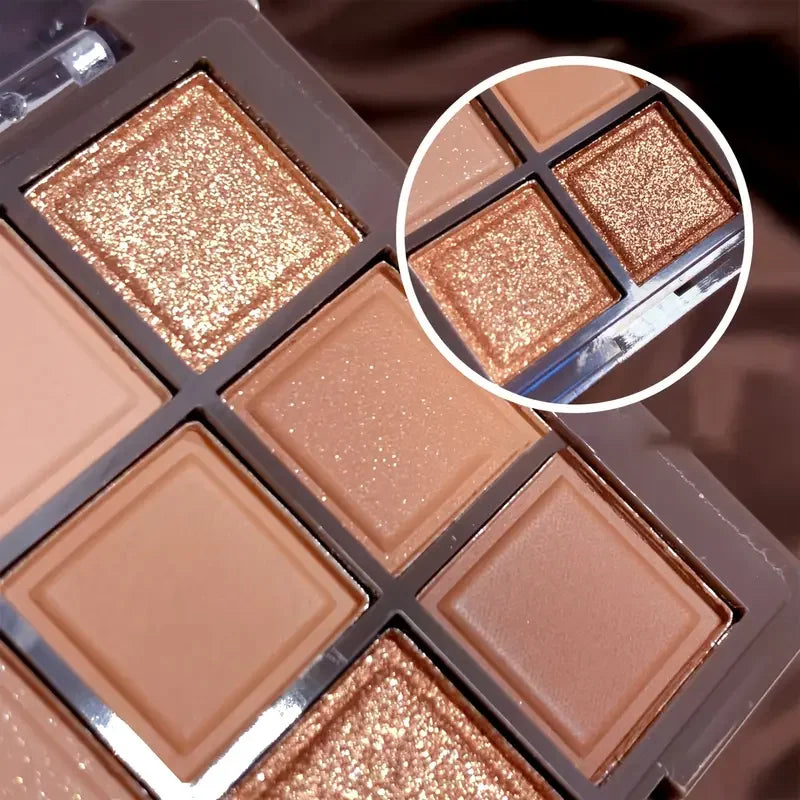 Urbancy 9 Color Chocolate Eyeshadow Palette-2
