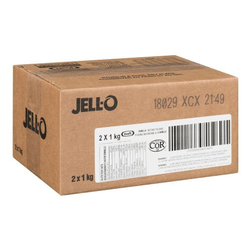 Vanilla - JELL-O Instant - Pudding Powder - Dessert Mix - 2 x 1kg/Case-1