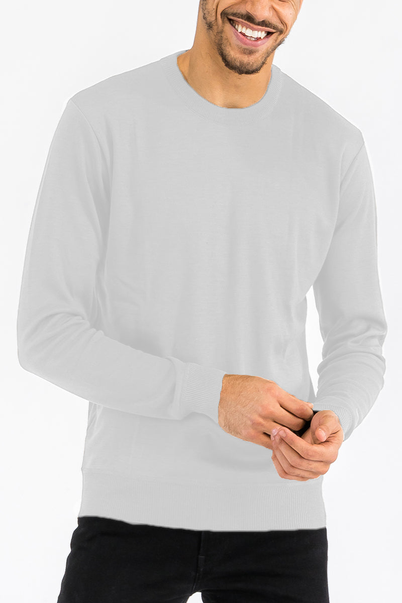 Solid Round Neck Sweater-10