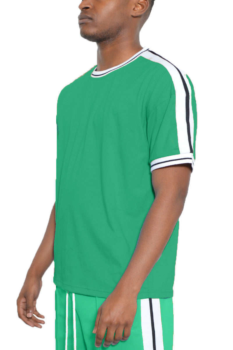 Solid Side Stripe TShirt-11