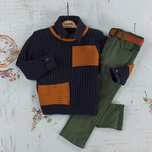 Patch Job Boys Casual Set-0