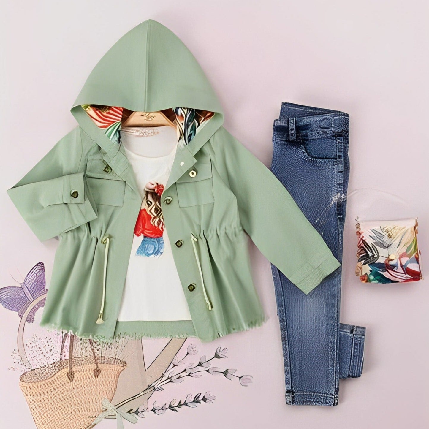 Spring South Girls Casual Set-4