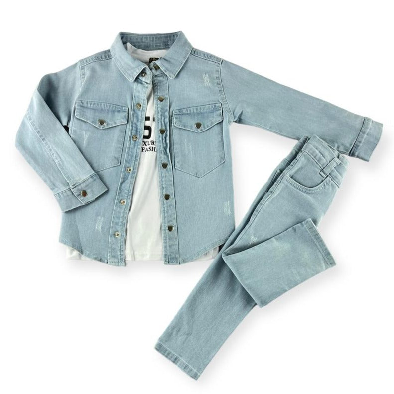 Denim Diana Girls Denim Set-2