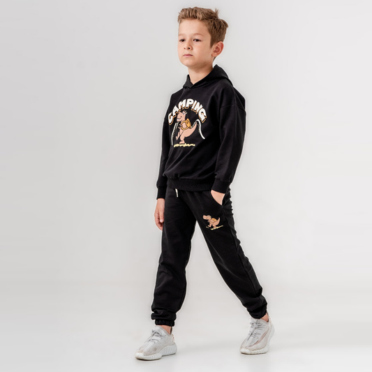 Camping Boy Cotton Joggers Set-0