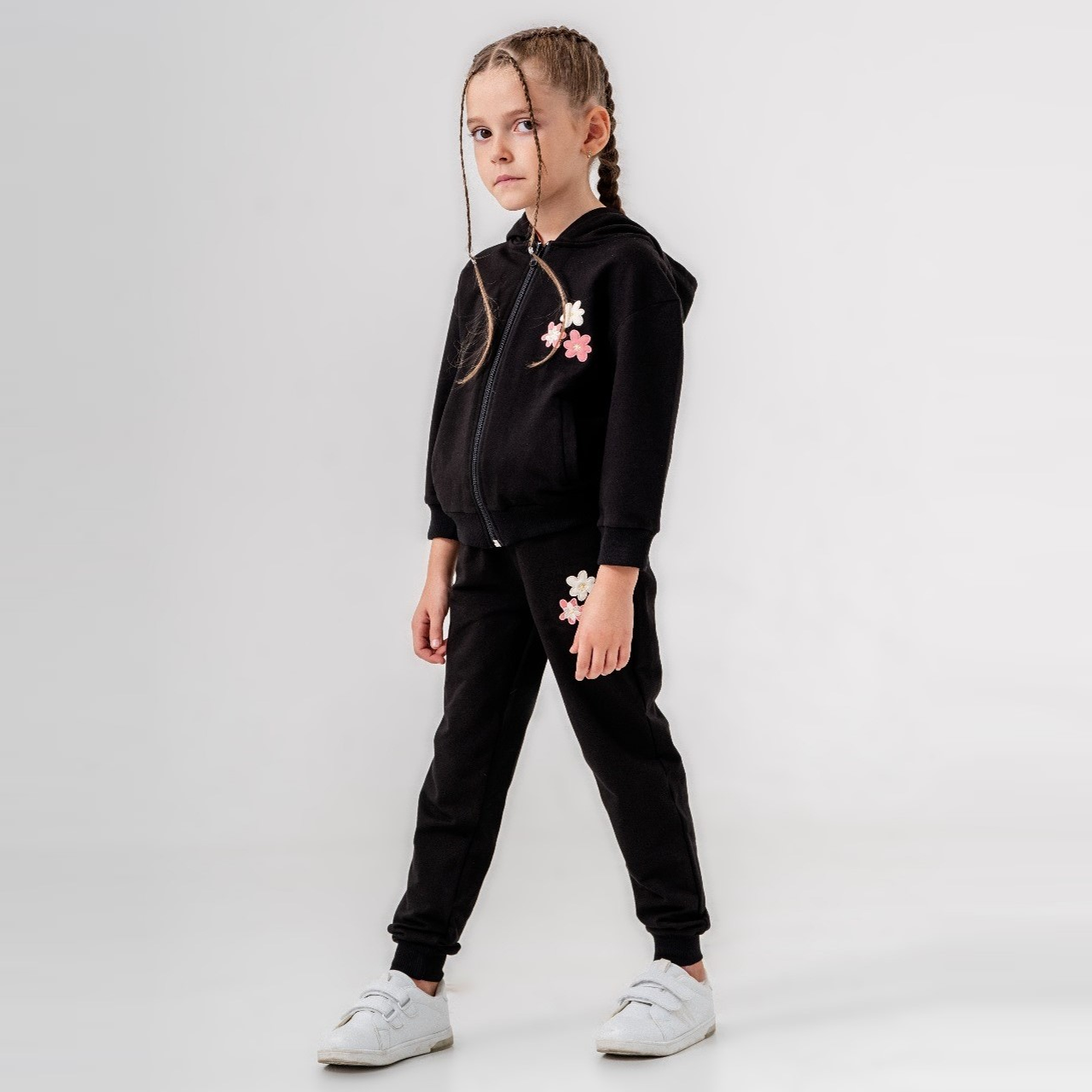 Friendly Flower Cotton Joggers Set-0