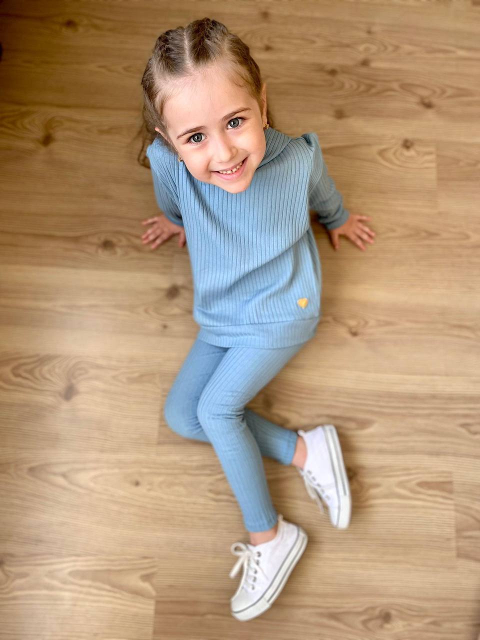 Rib Gorgeous Girl Hoodie Set-3