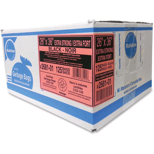 Bag Garbage Eco Perforated 26 x 36 Clear - 1 x 250 count - Ralston Purina - Packaging and Accessories - Restaurant Supplies and Equipment - Canadian Distribution-0